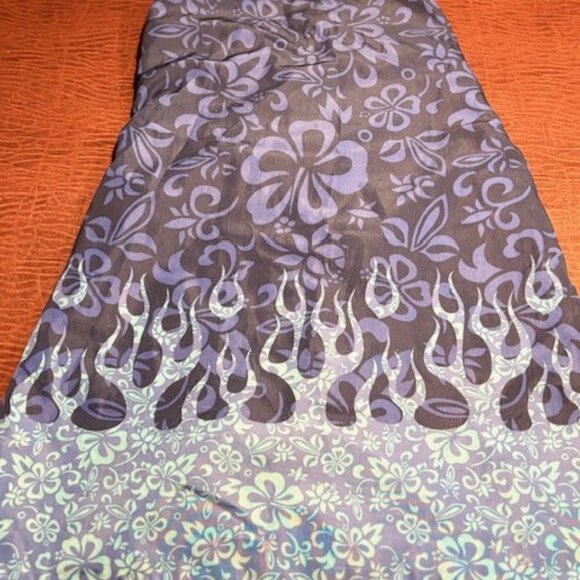 Vintage Urban Rags Blue Flame Button-Down Shirt Custom Tailored Size Large - Picture 6 of 6